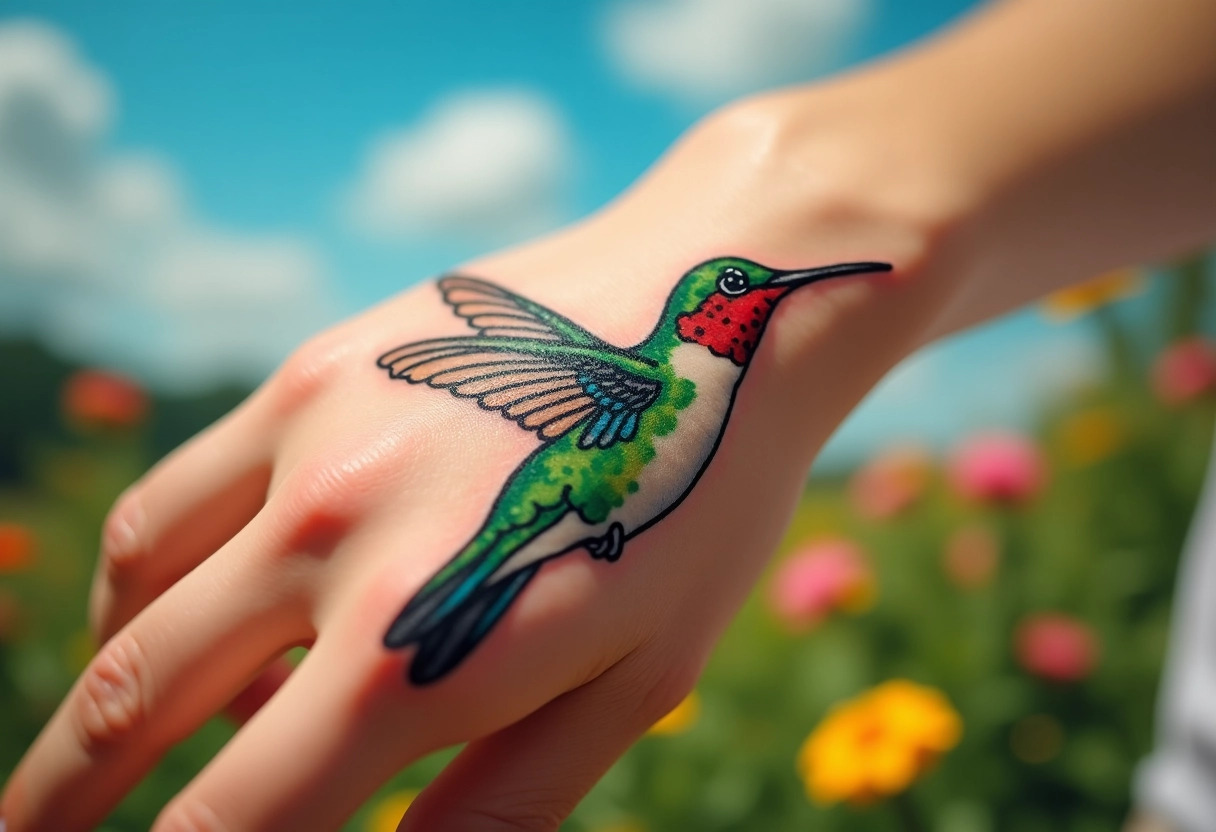 colibri tatouage