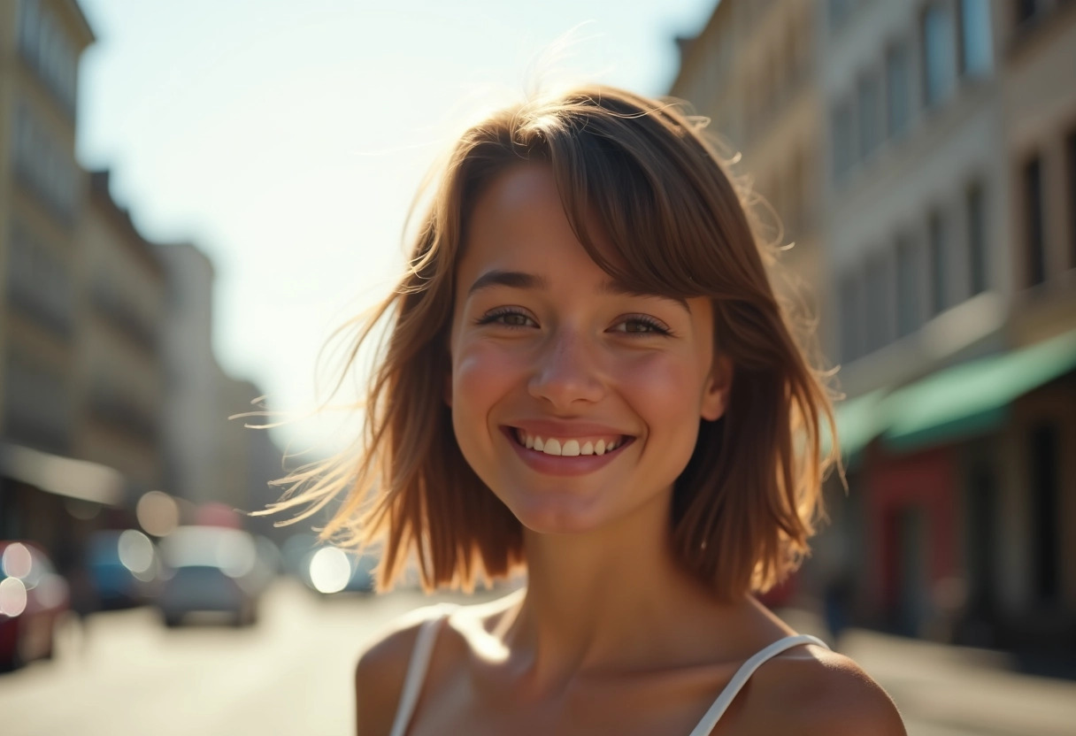 carré déstructuré cheveux fins unsplash